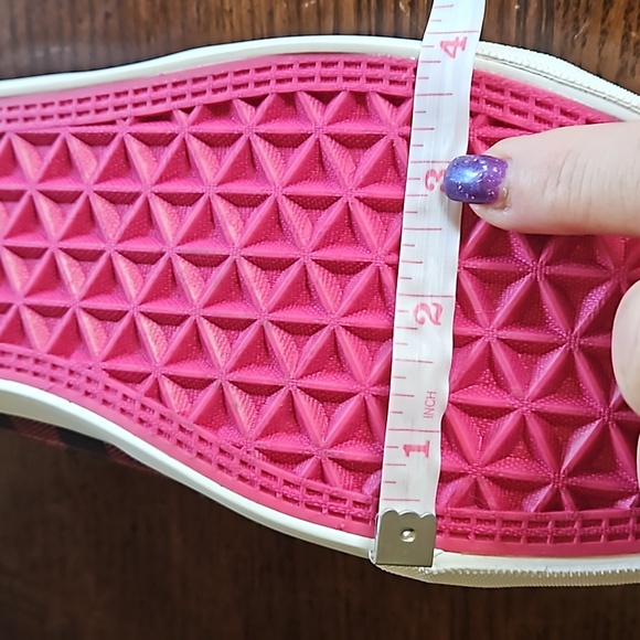 NWOT Women's Corky's red/blk slip on shoes. - Picture 6 of 8